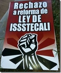 Repudian cientos la reforma a Issstecali