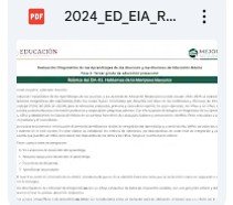 Documento PDF sobre la Evaluación Diagnóstica de Aprendizajes para el ciclo escolar 2024-2025 de educación básica en México.