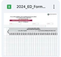 Formulario de evaluación diagnóstica para el ciclo escolar 2024-2025, con tablas y secciones para anotar resultados.
