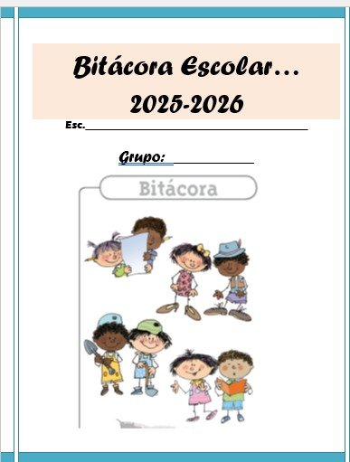 Bitácora Escolar editable 2025-2026