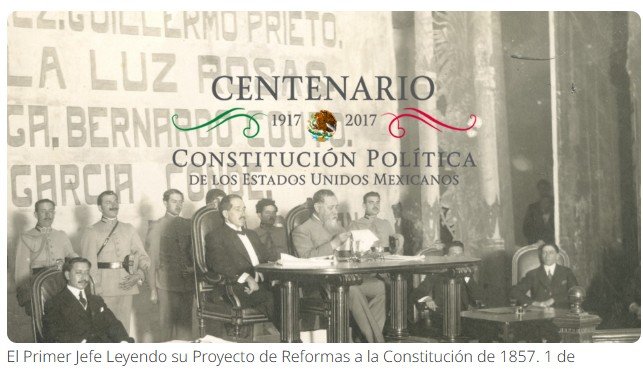 100 años de la Constitución de 1917