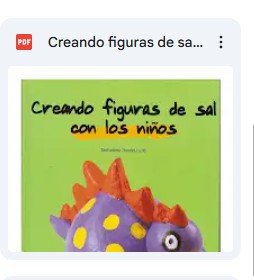 Creando figuras de sal con los alumnos
